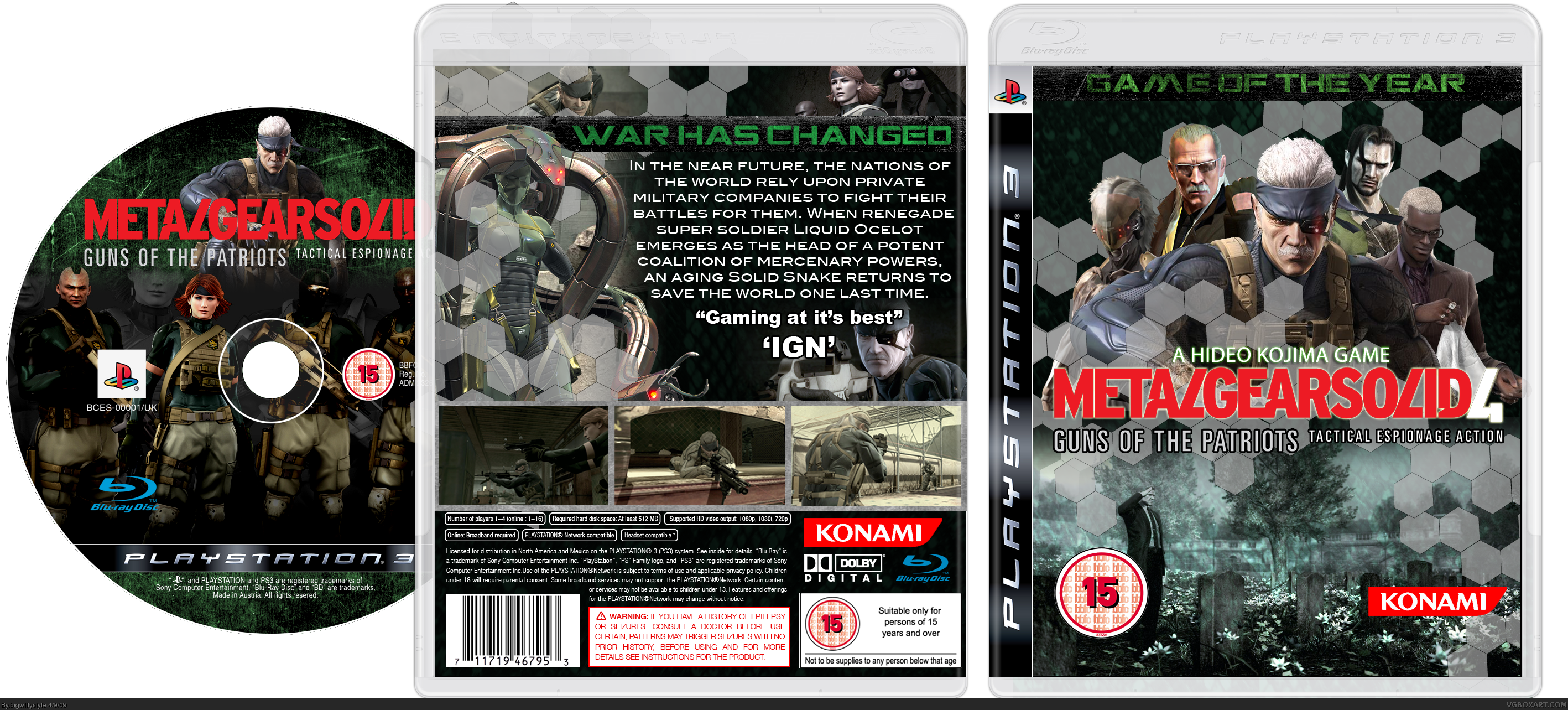 Metal Gear Solid 4: Game of the Year box cover