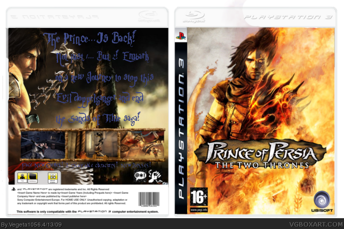 Prince of Persia: Two Thrones box art cover