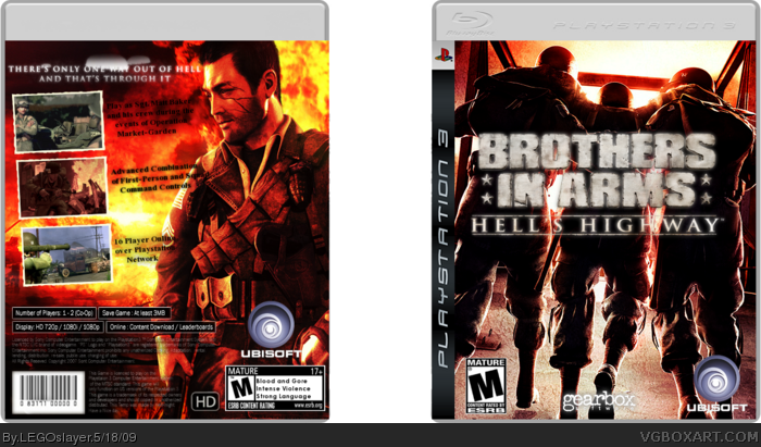 Brothers In Arms: Hell's Highway box art cover