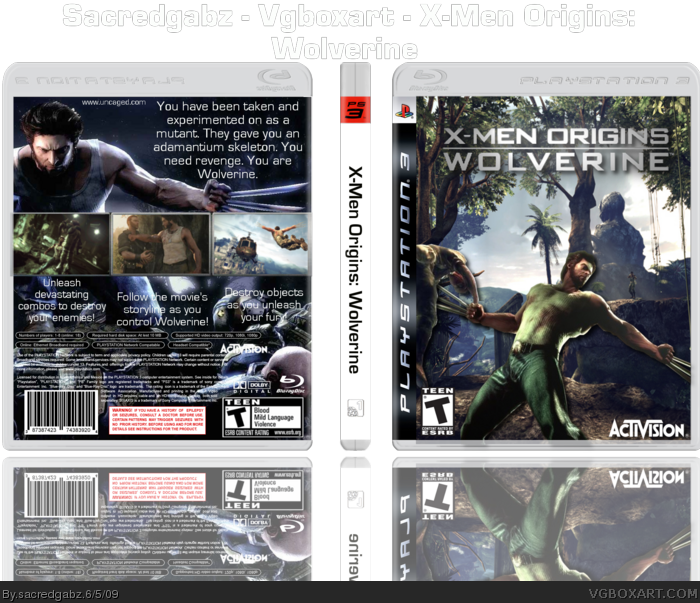 X-Men Origins: Wolverine box art cover