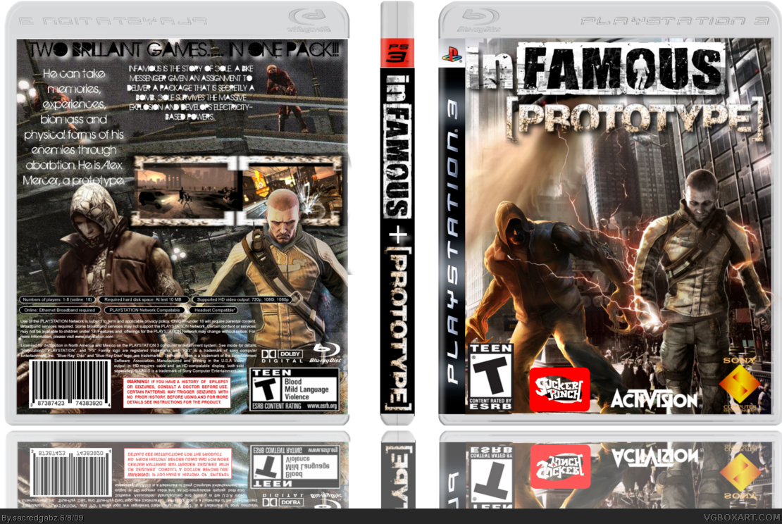 InFamous & Prototype Bundle box cover