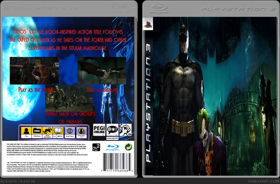 Batman Arkham Asylum box cover