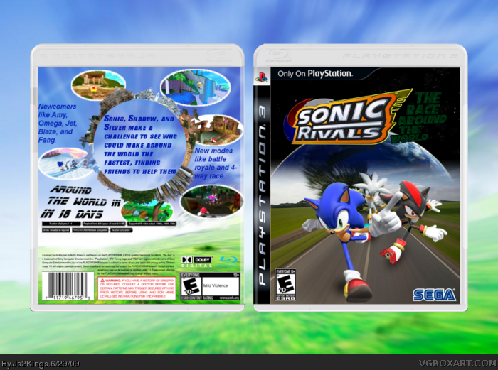 Sonic Rivals: The Race Around the World box art cover