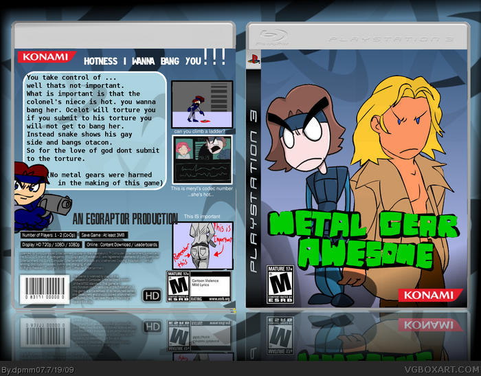 Metal Gear Awesome box art cover