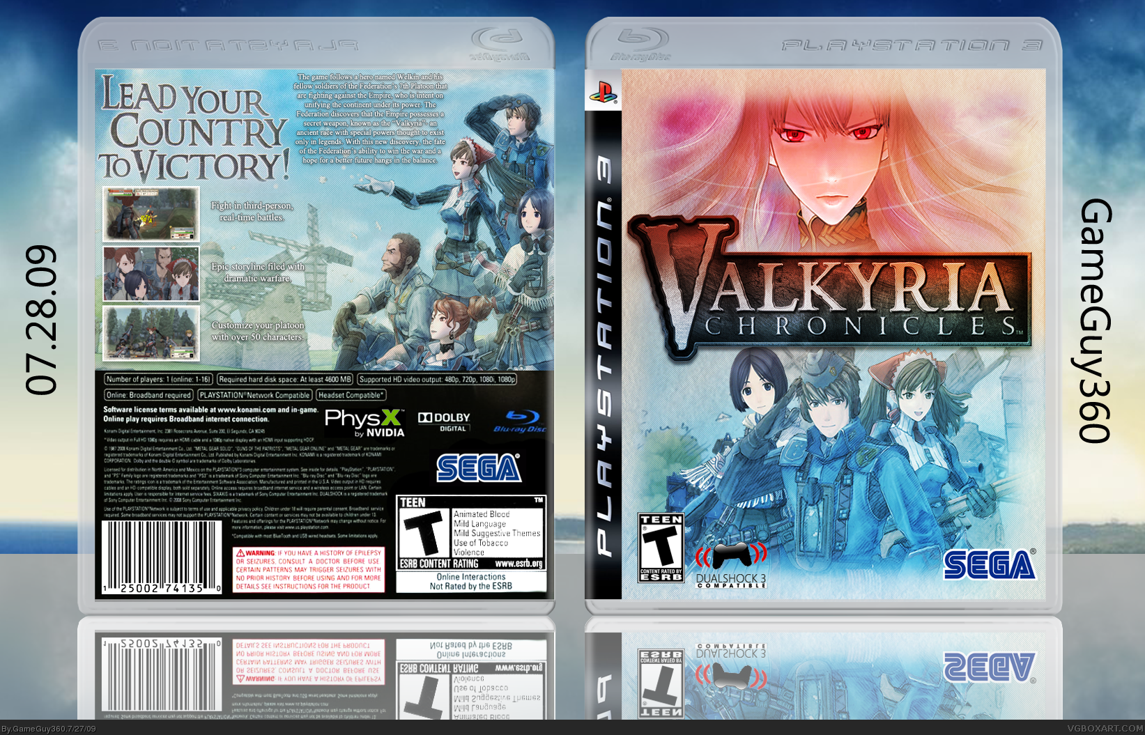 Valkyria Chronicles box cover