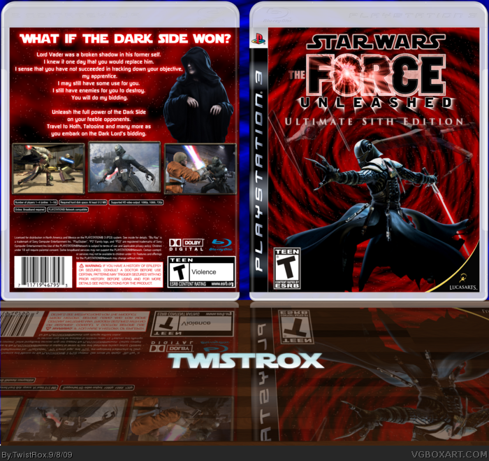 Star Wars: The Force Unleashed Sith Edition box art cover