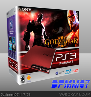 God Of War III (Limited Edition Red PS3 Bundle) box art cover