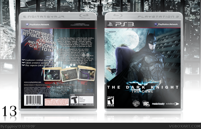 The Dark Knight: The Game box art cover