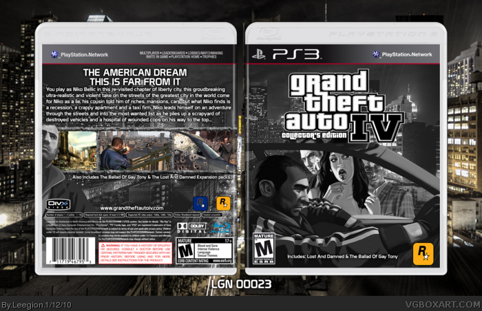 Grand Theft Auto IV: Collector's Edition box art cover