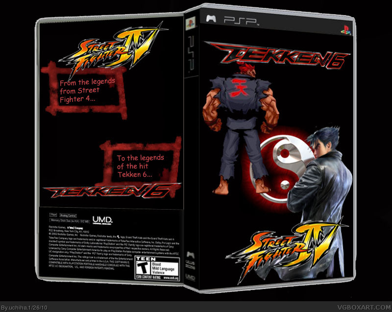 Tekken 6 vs Street Fighter 4 box cover