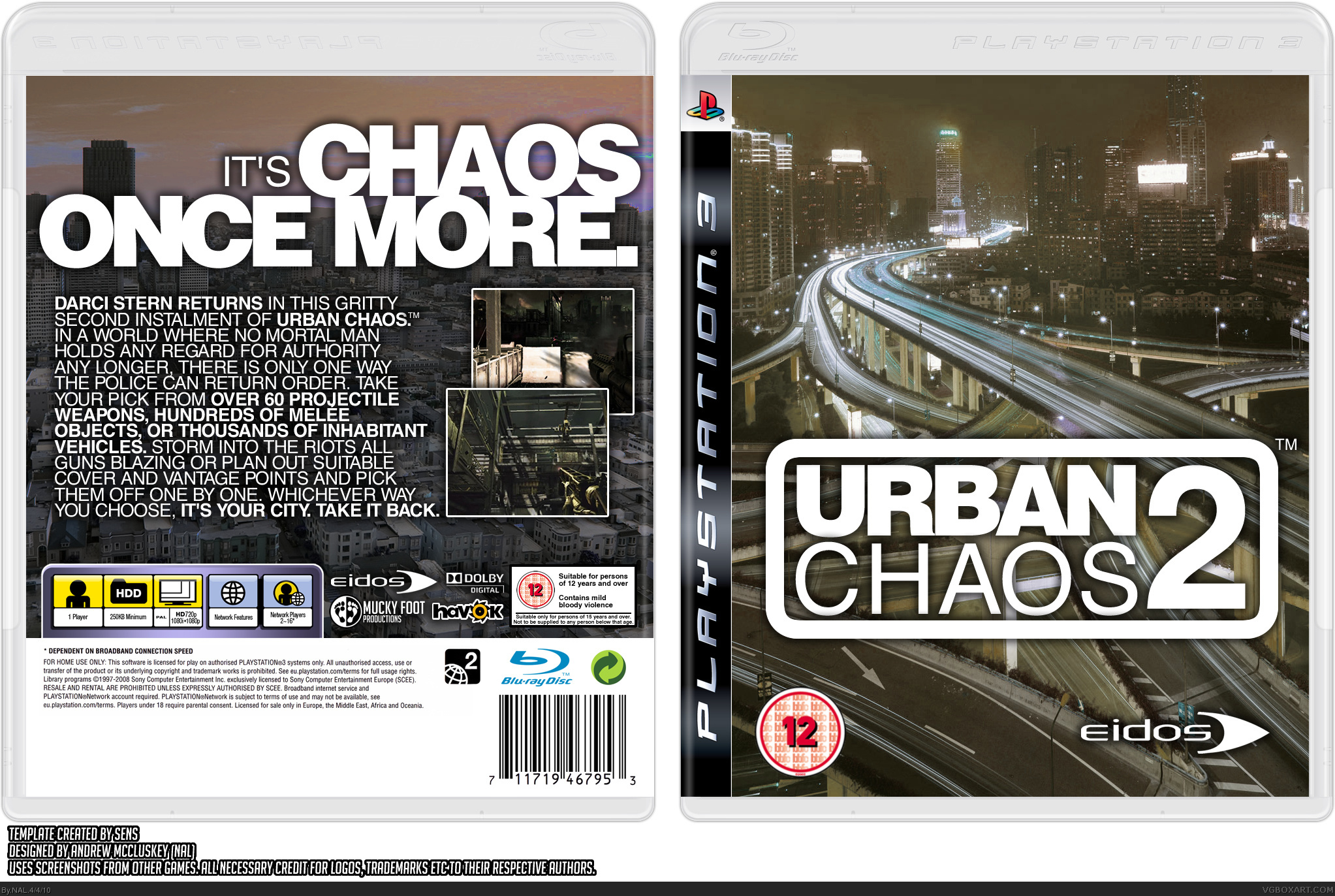 Urban Chaos 2 box cover