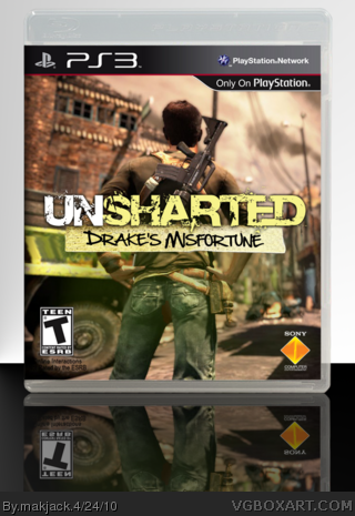 Unsharted: Drake's Misfortune box art cover
