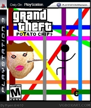 Grand Theft Potato Chip box cover