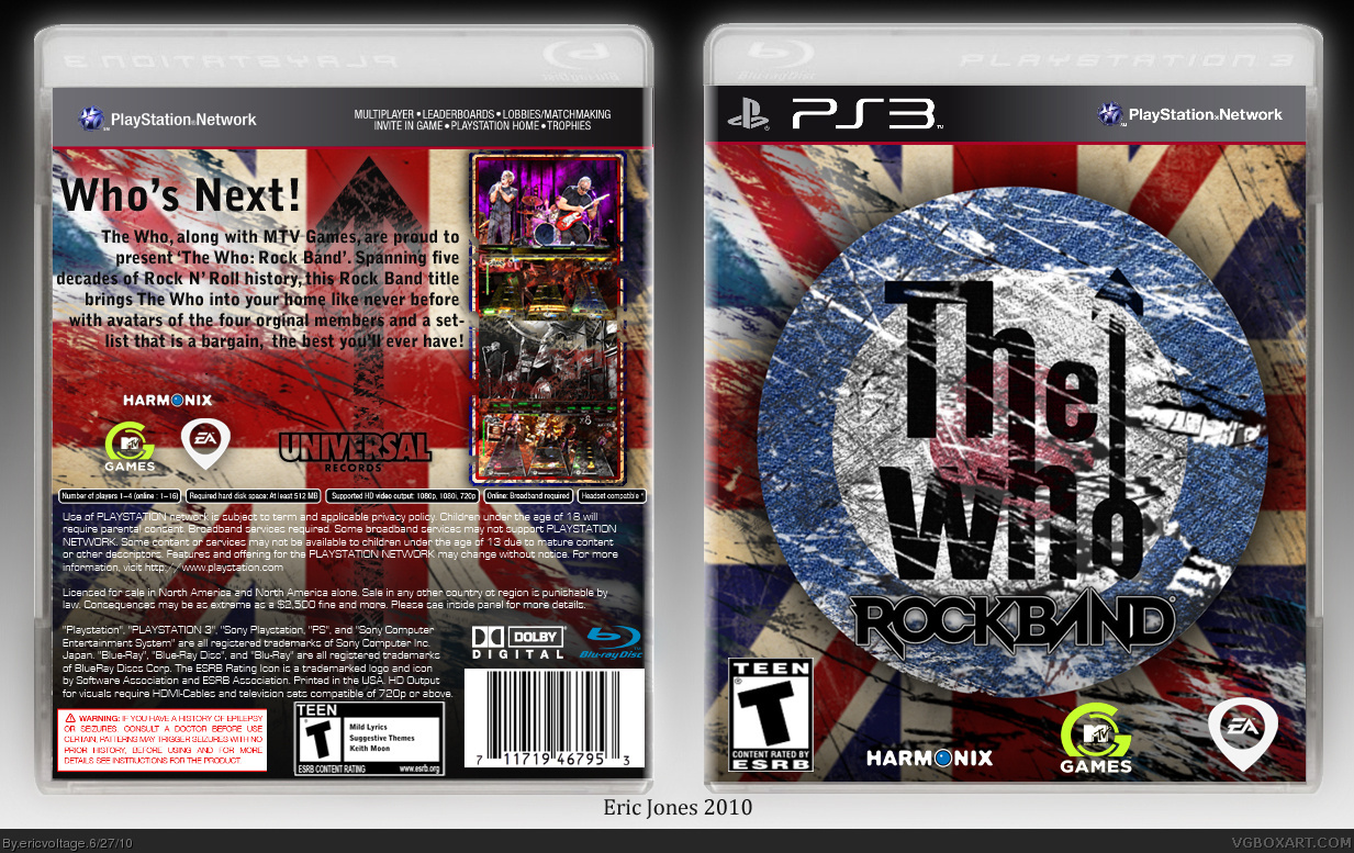 The Who: Rock Band box cover