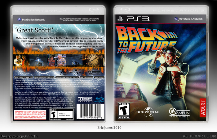 Back To The Future: The Video Game box art cover