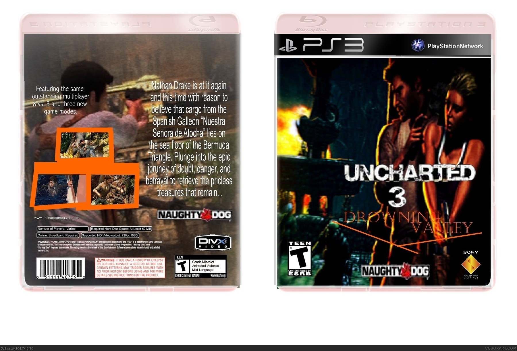 Uncharted 3: Drowning Valley box cover