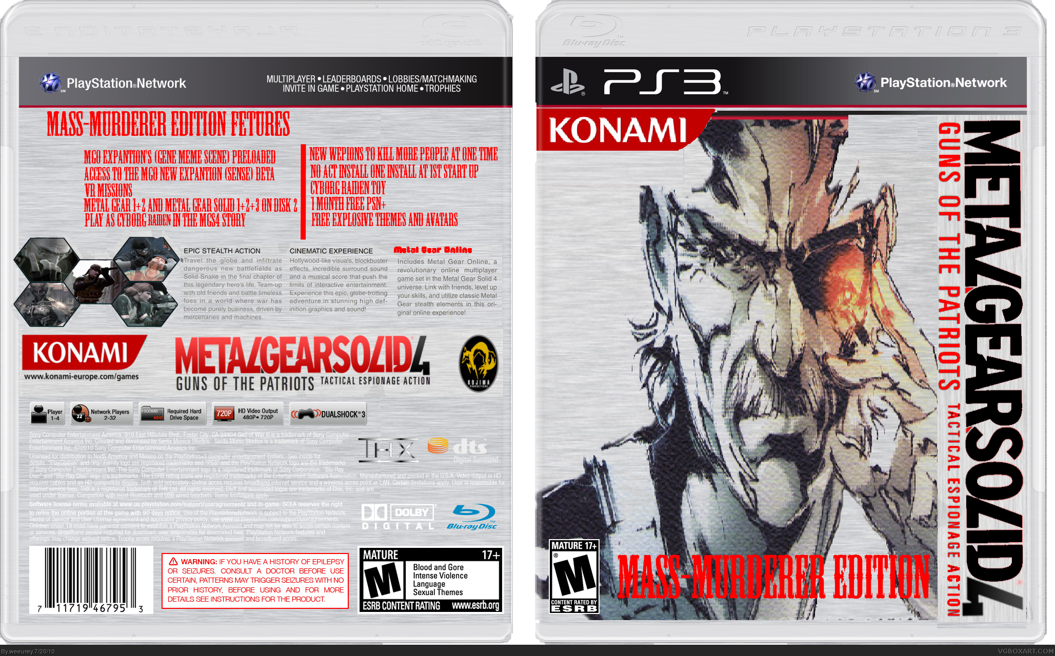 Metal Gear Solid 4: Murder Edition box cover