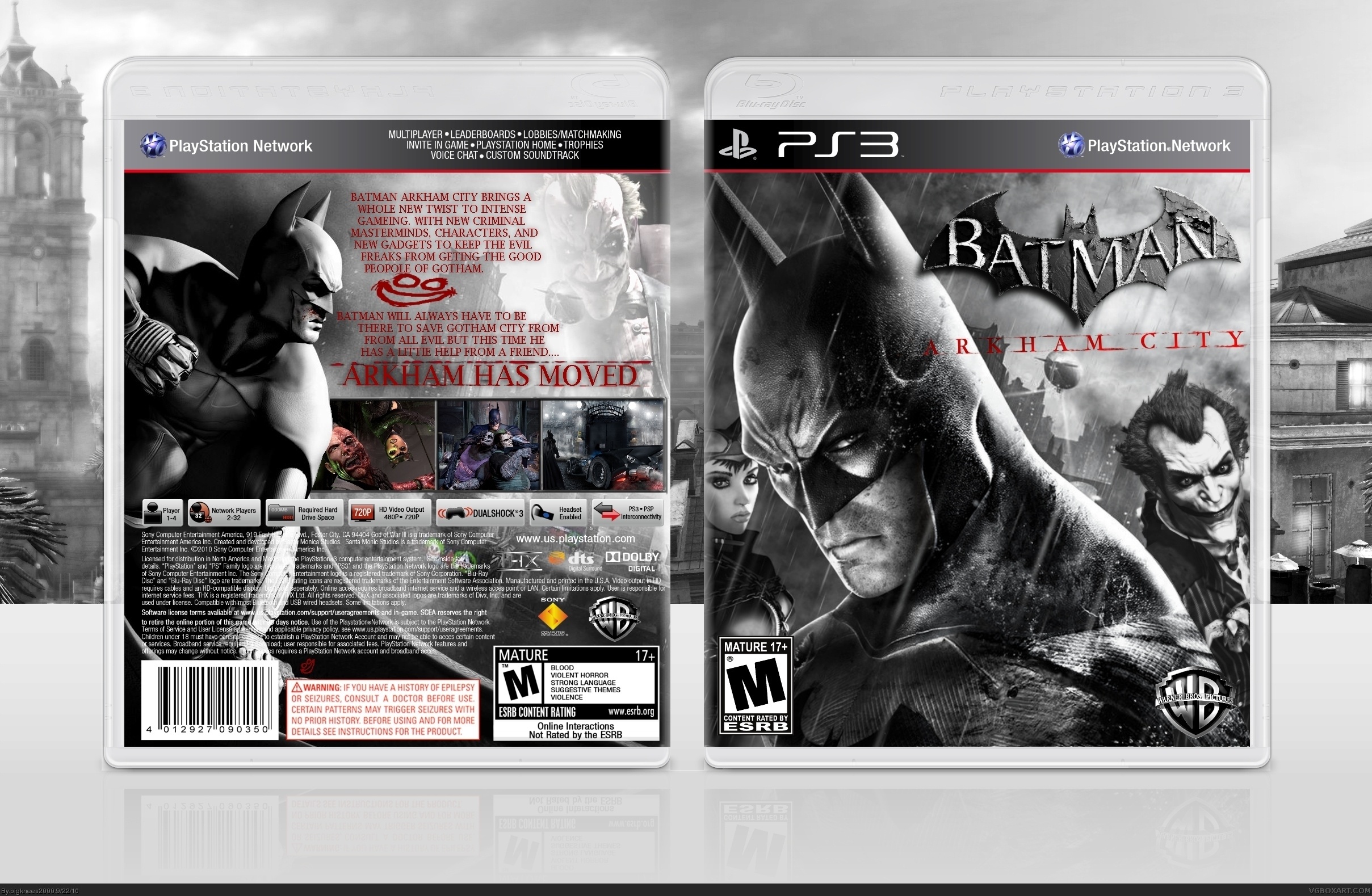 Batman:Arkham City PS3 box cover