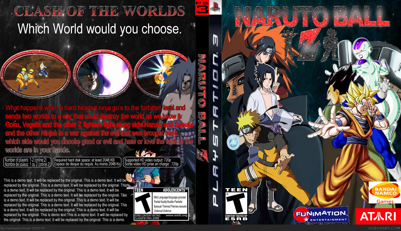 Naruto Ball Z box cover