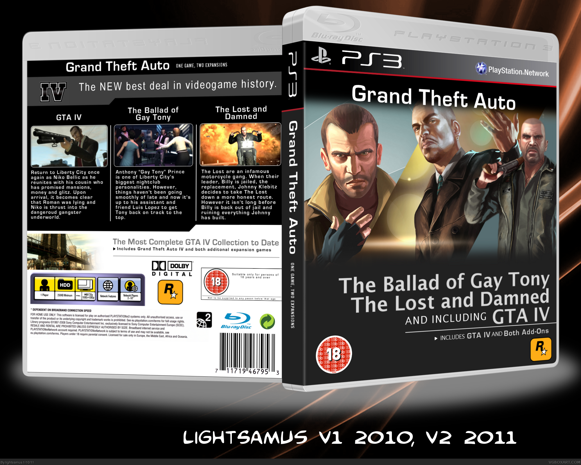 Grand Theft Auto: Episodes From Liberty City box cover