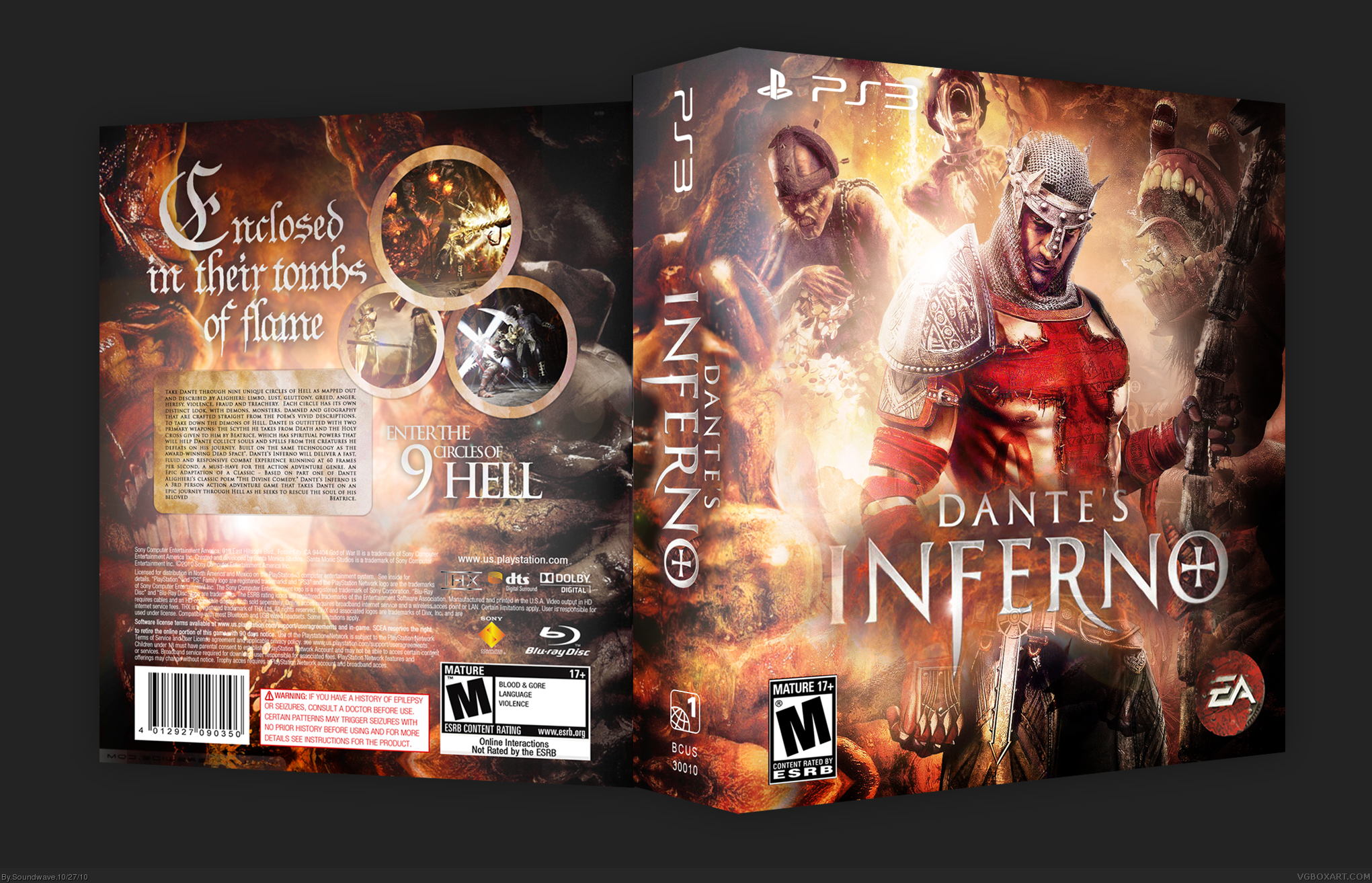 Dante's Inferno box cover