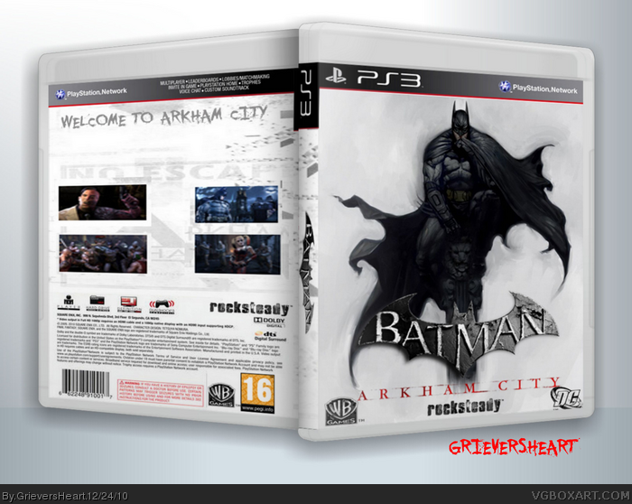 BATMAN : ARKHAM CITY (PS3) box art cover