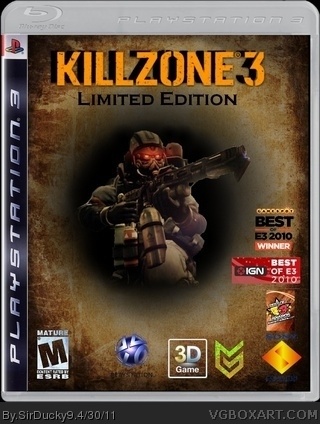 Killzone 3 Limited Edition box art cover