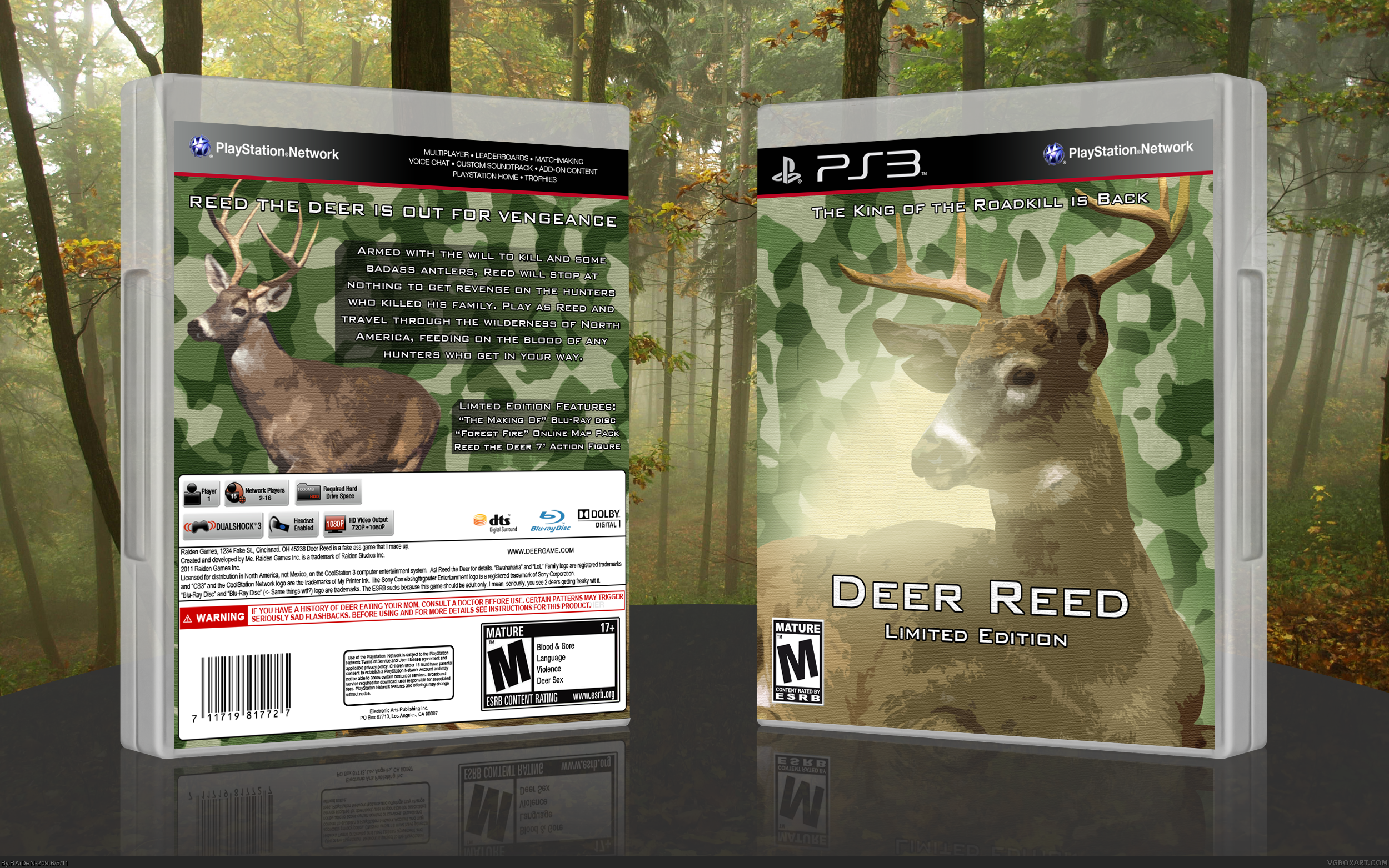 Deer Reed box cover