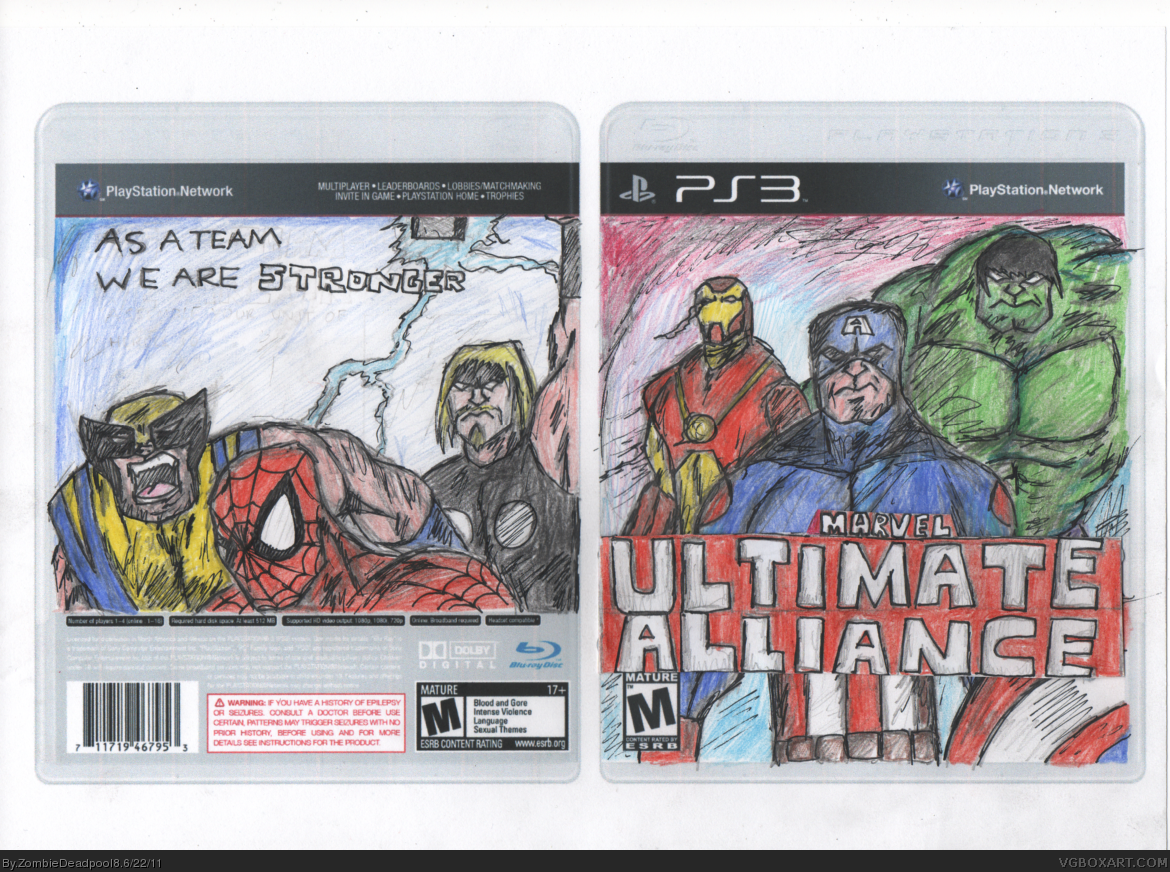 Marvel: Ultimate Alliance box cover