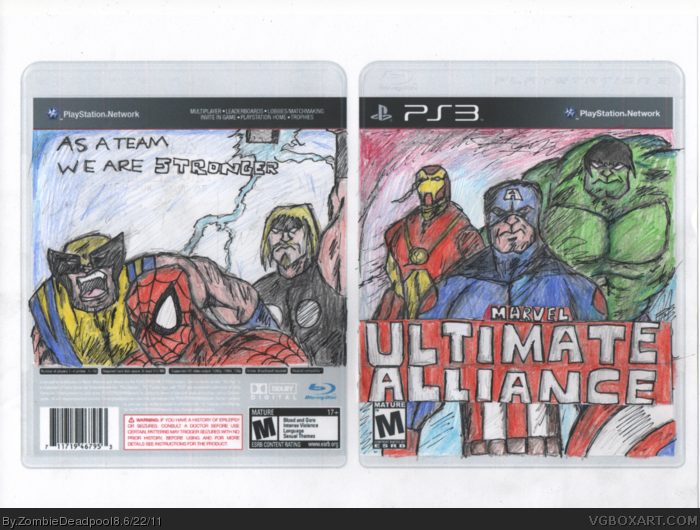 Marvel: Ultimate Alliance box art cover