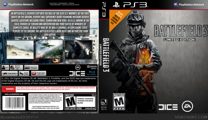 Battlefield 3 Limited Edition box art cover