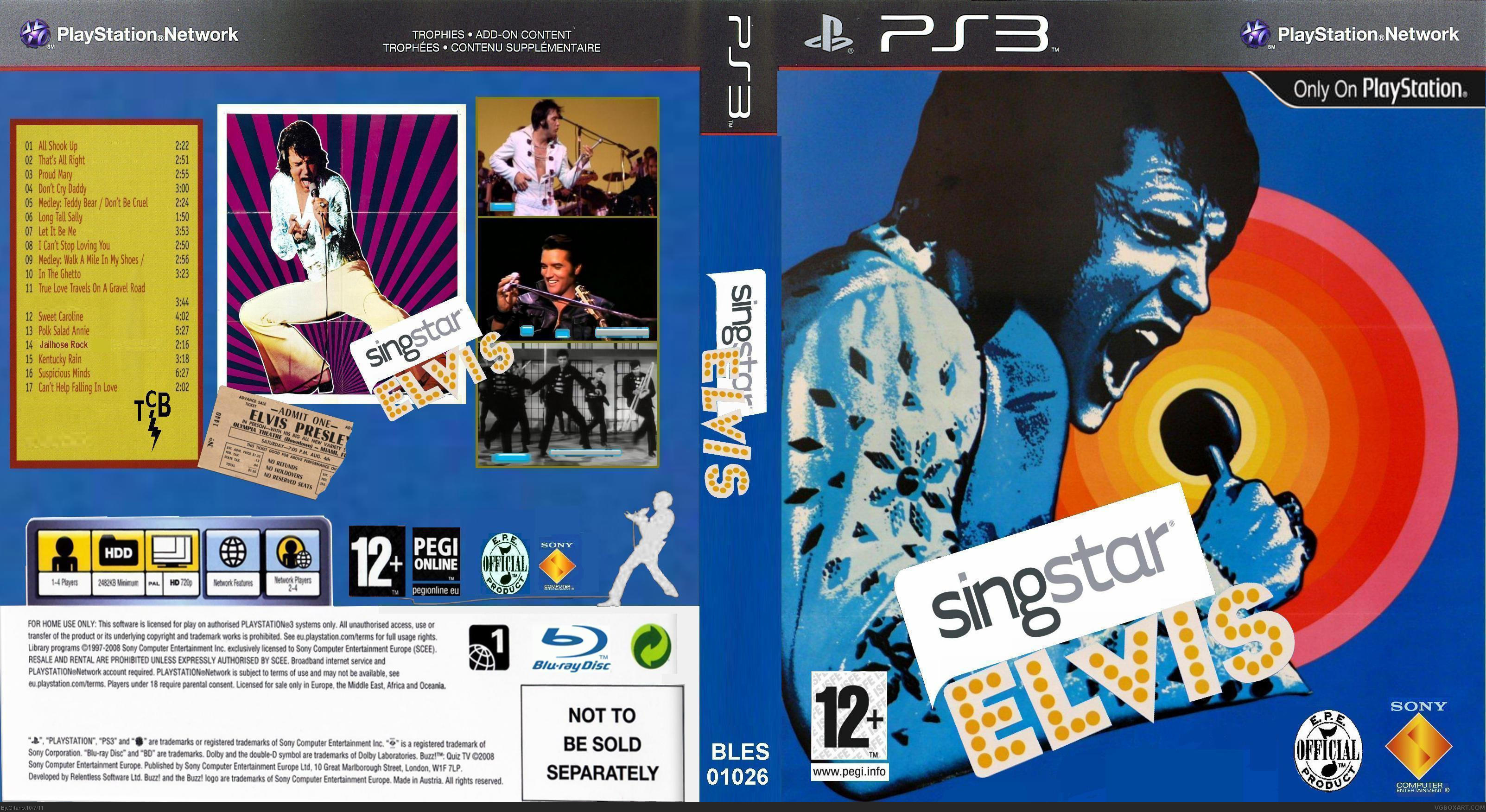 SingStar Elvis box cover