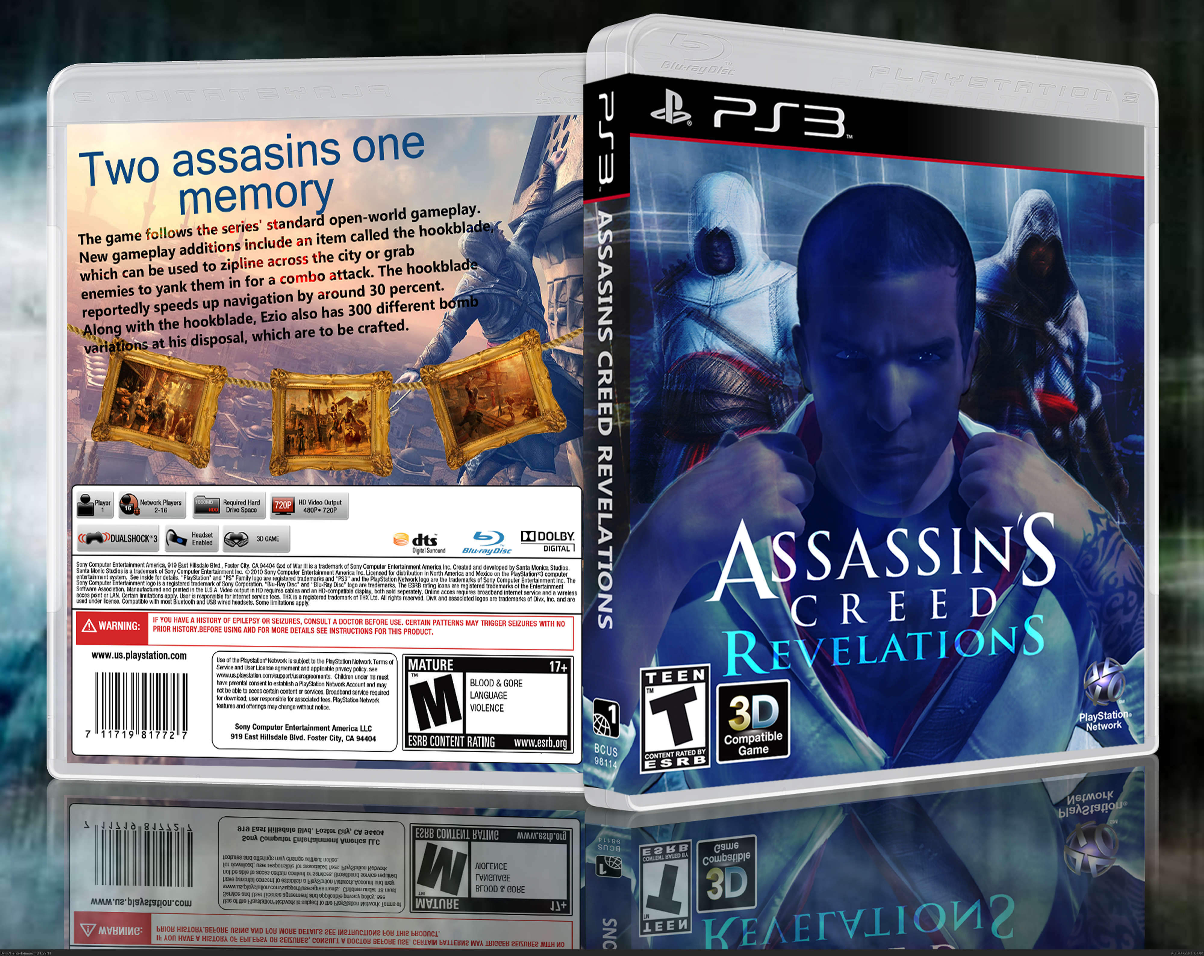 Assassin S Creed Revelations Playstation 3 Box Art Cover By
