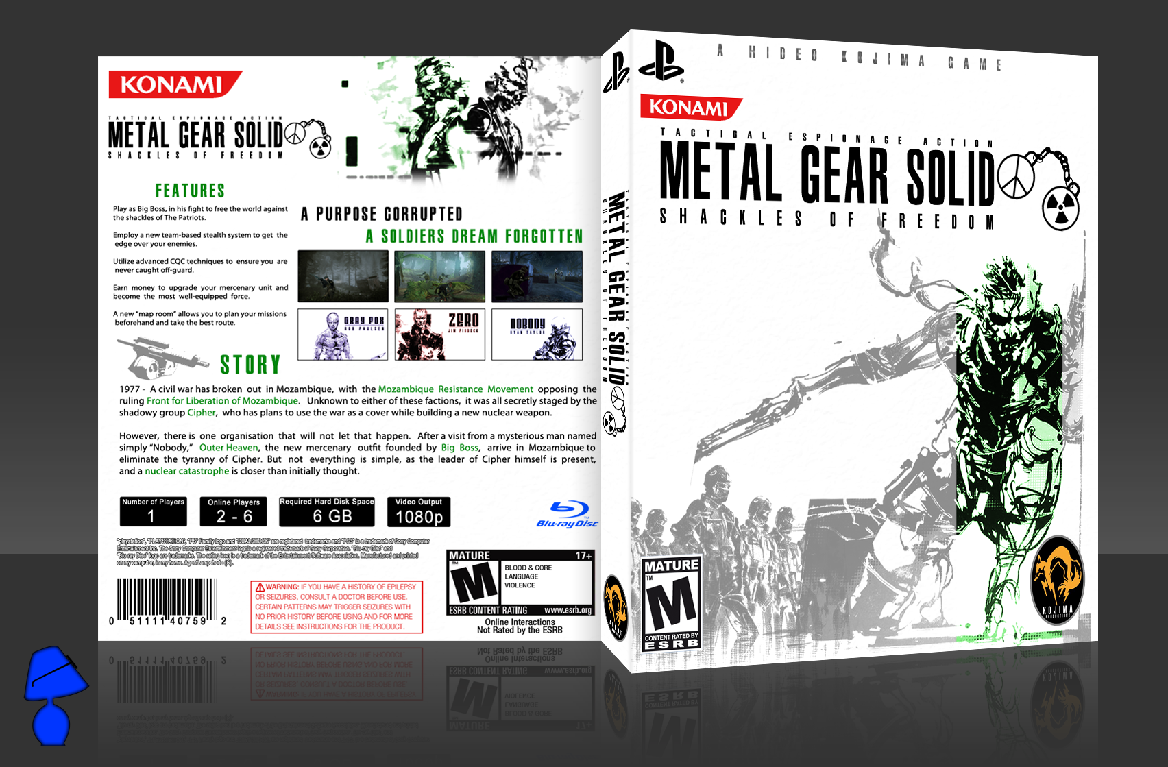 Metal Gear Solid: Shackles of Freedom box cover