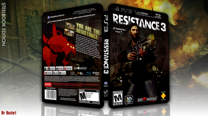 Resistance 3 (steelbook edition) box art cover