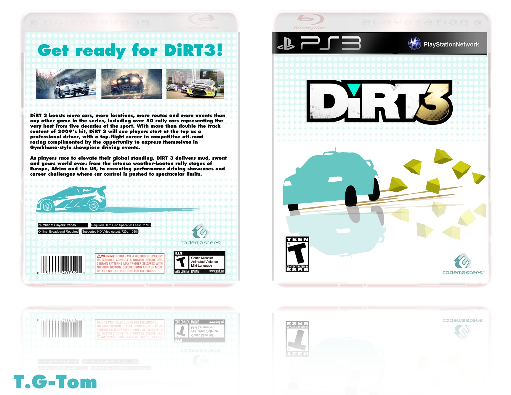 DiRT 3 box cover