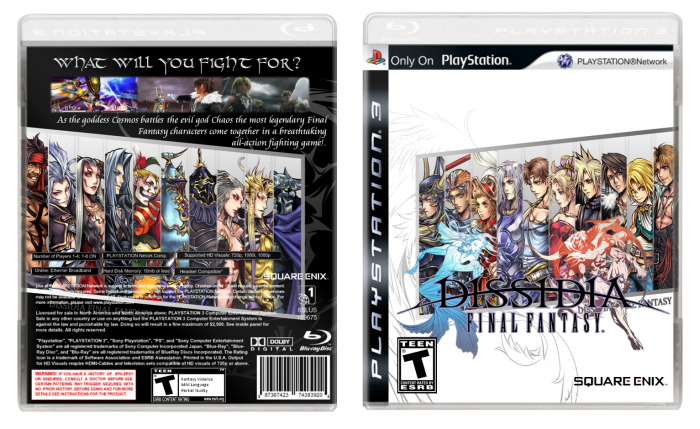Dissidia Final Fantasy box art cover