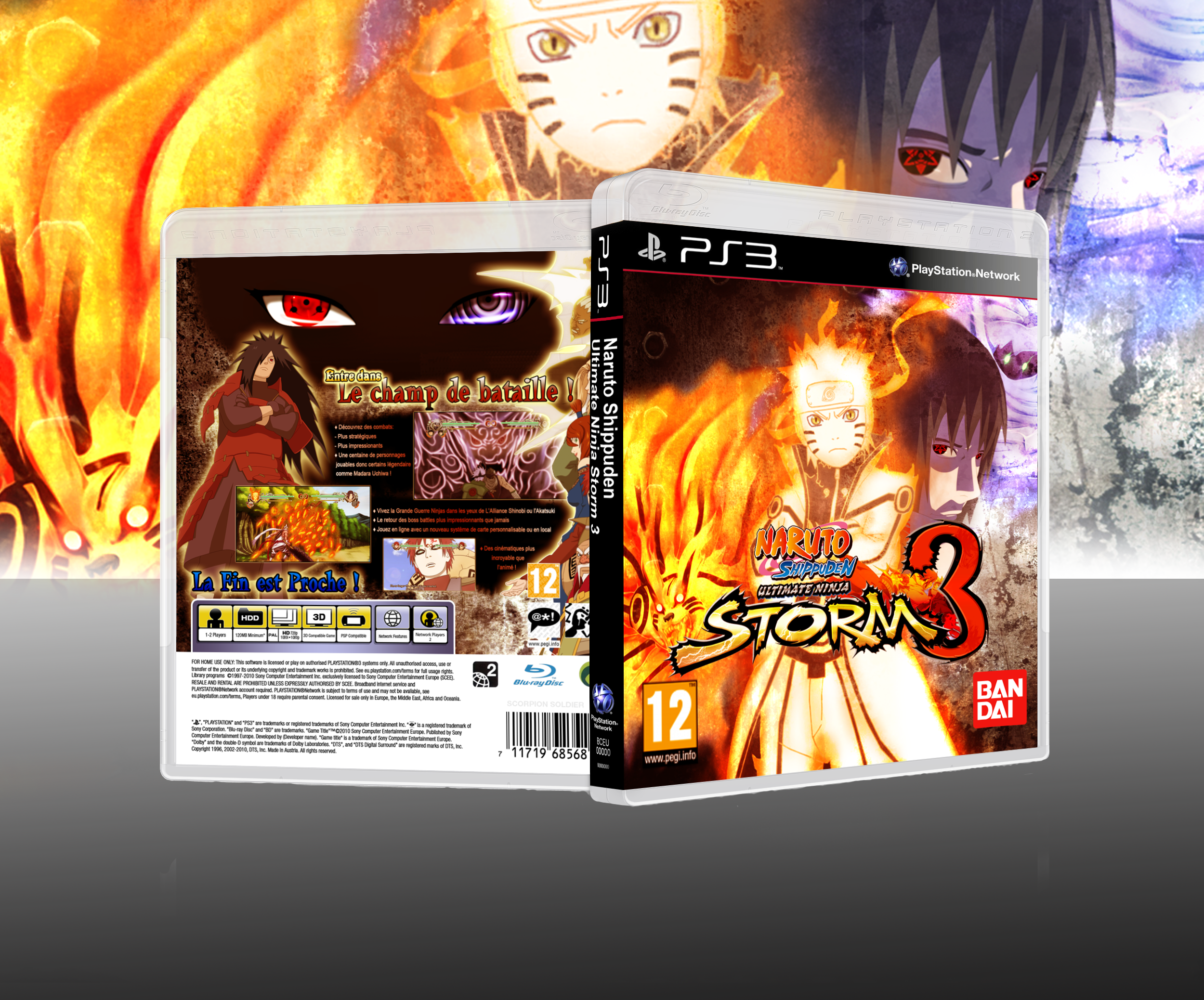 Naruto Shippuden Ultimate Ninja Storm 3 box cover