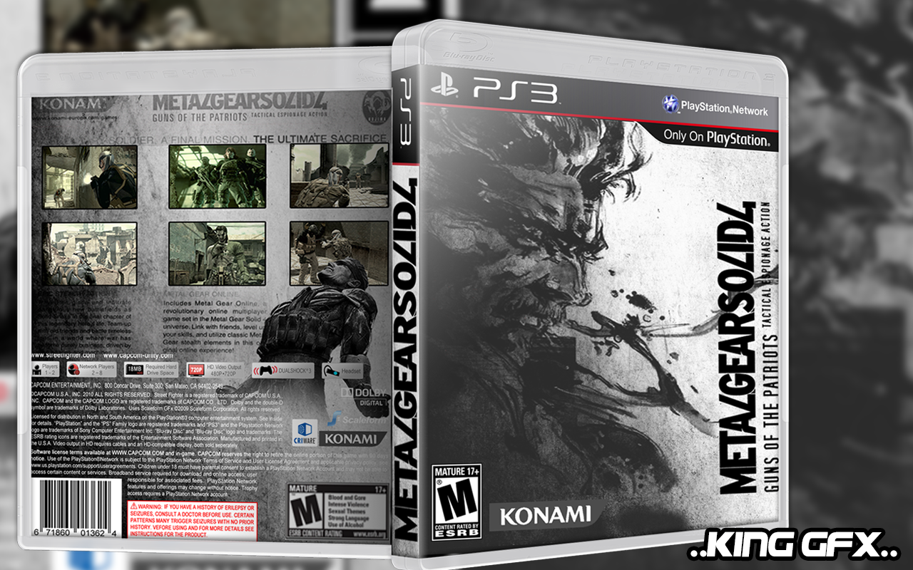 Metal Gear Solid 4 box cover