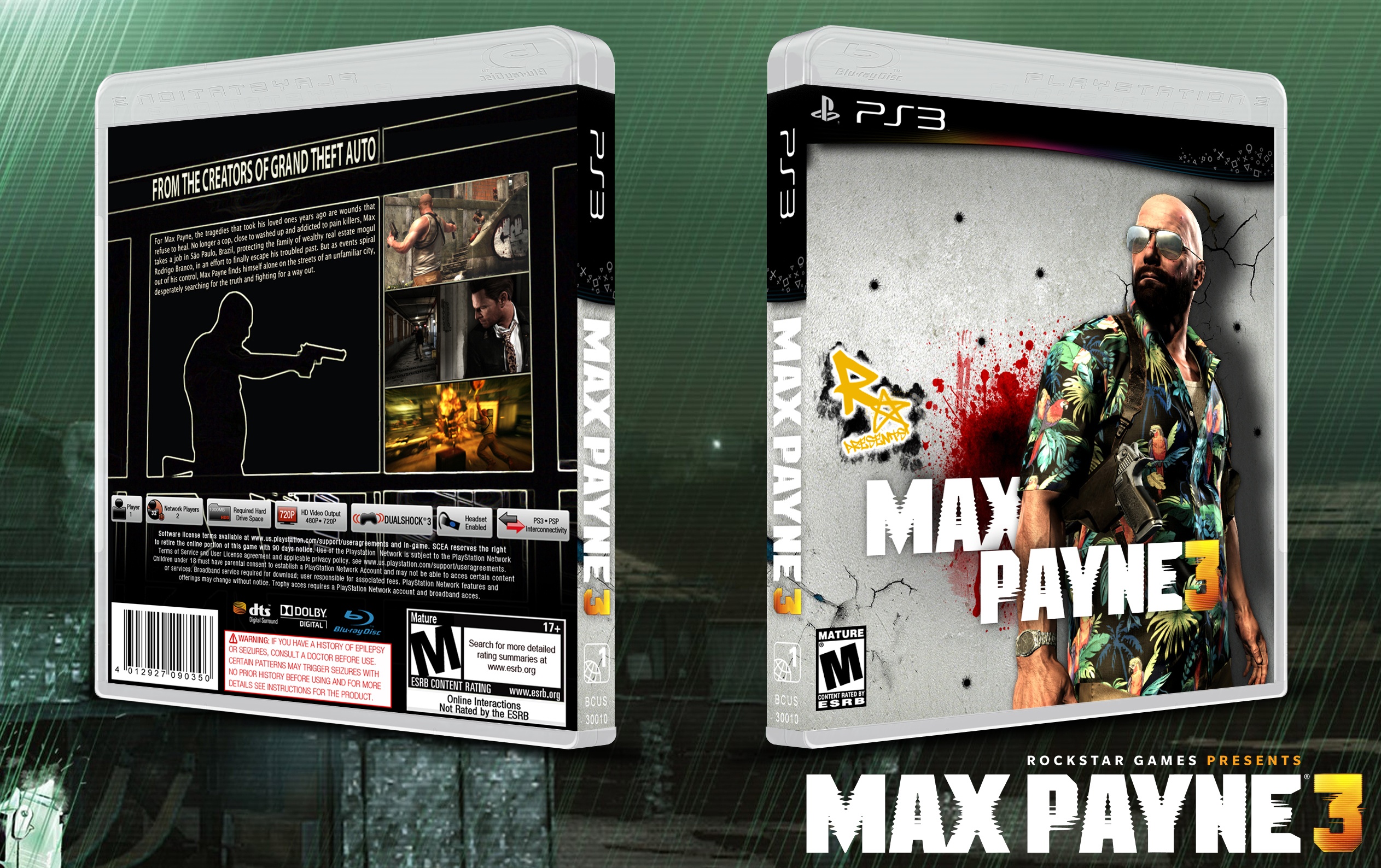 Max Payne 3 box cover