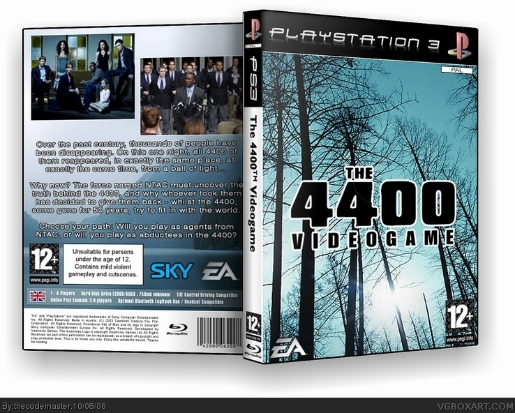 The 4400 Videogame box cover