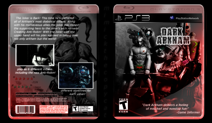Dark Arkham box art cover
