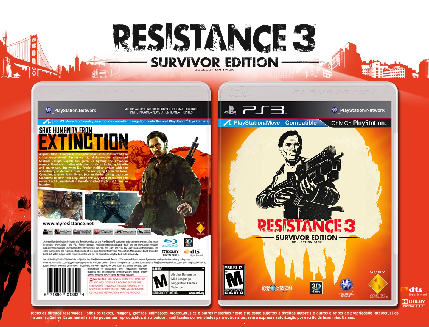 Resistance 3 Survivor Edition box cover