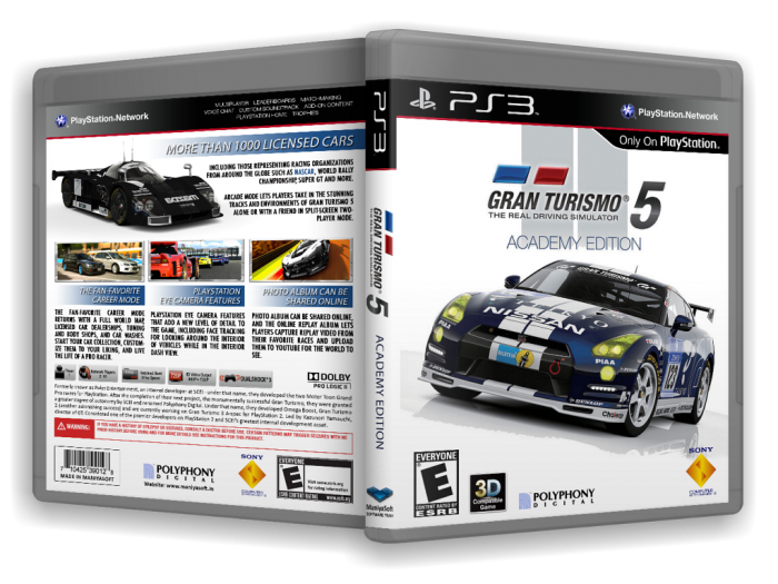 Gran Turismo 5: Academy Edition box art cover