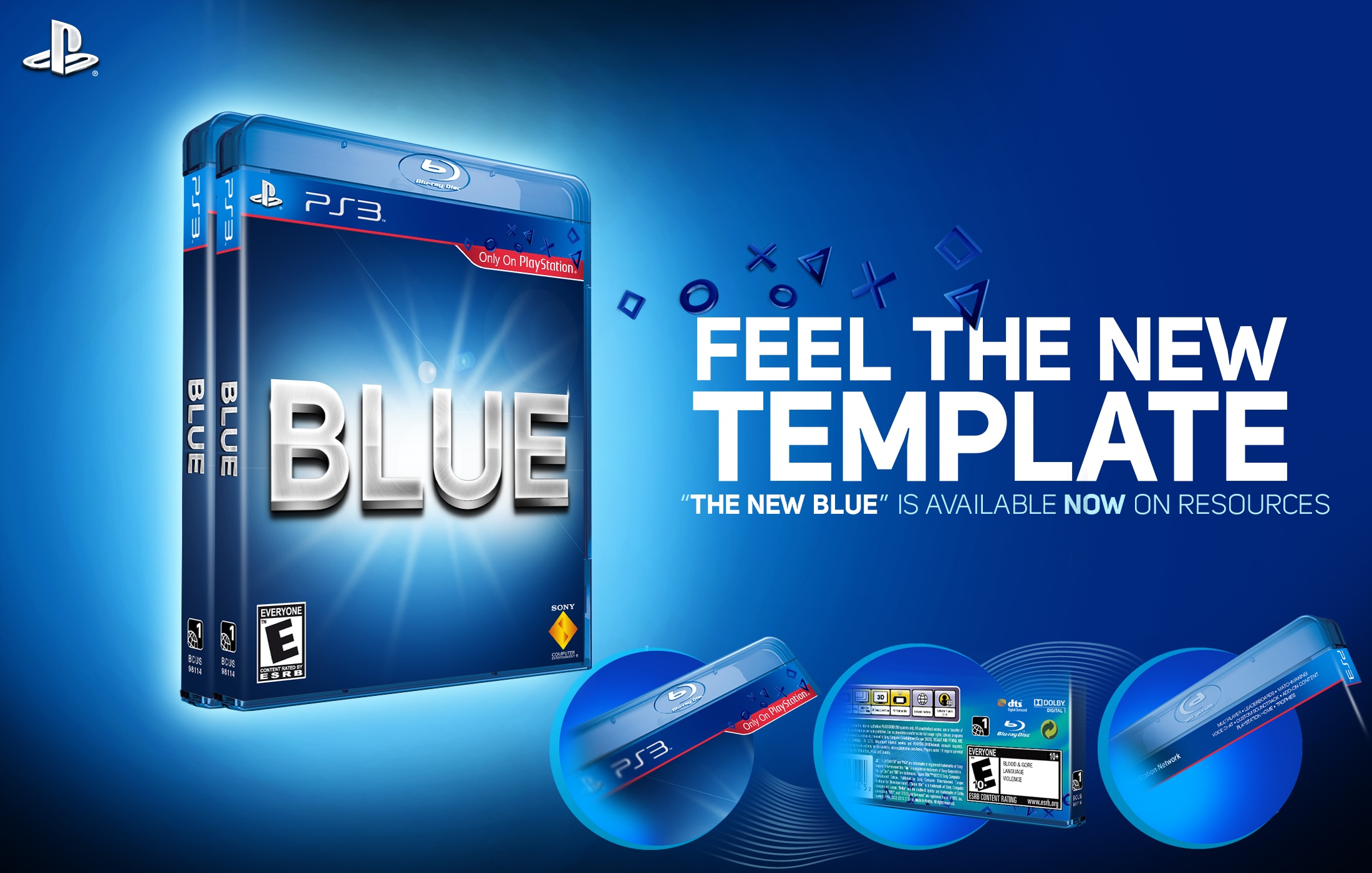 The New Blue Template box cover
