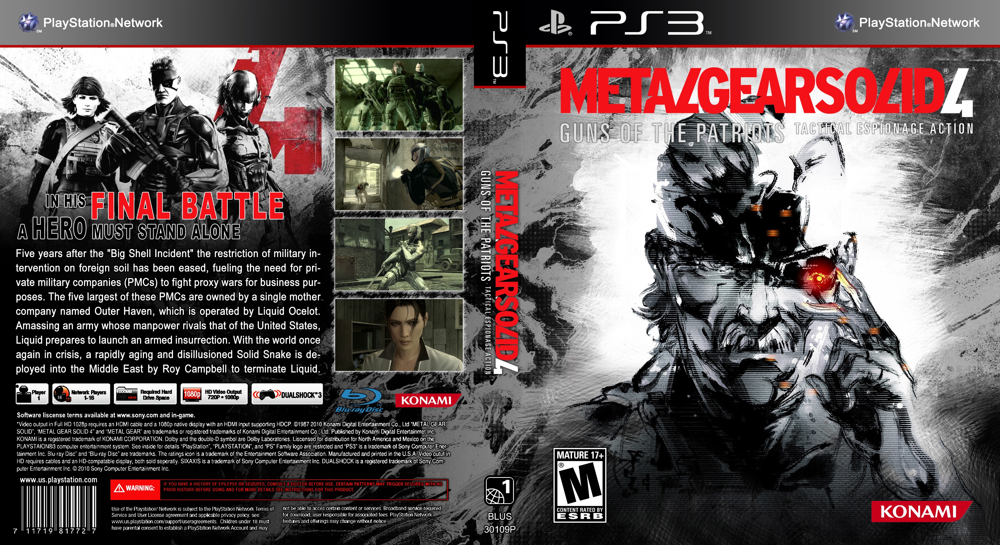 Metal Gear Solid 4 : Guns Of The Patriots box cover