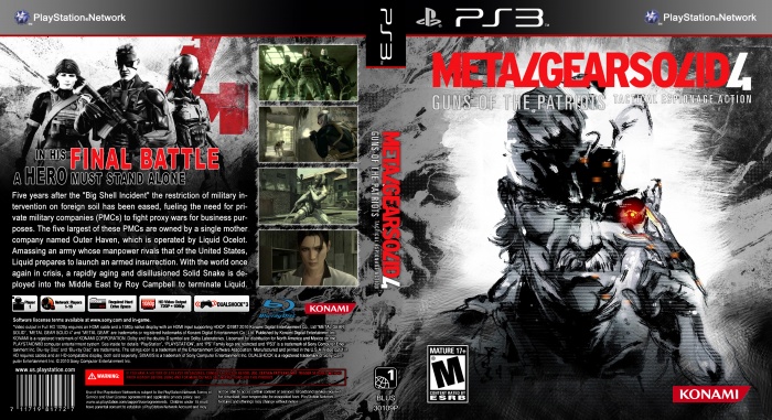 Metal Gear Solid 4 : Guns Of The Patriots box art cover