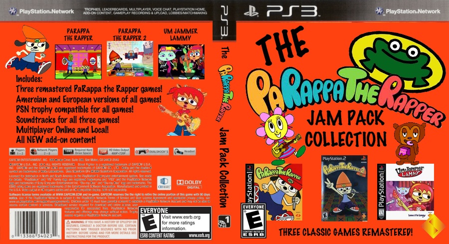 The PaRappa the Rapper Jam Pack Collection box cover