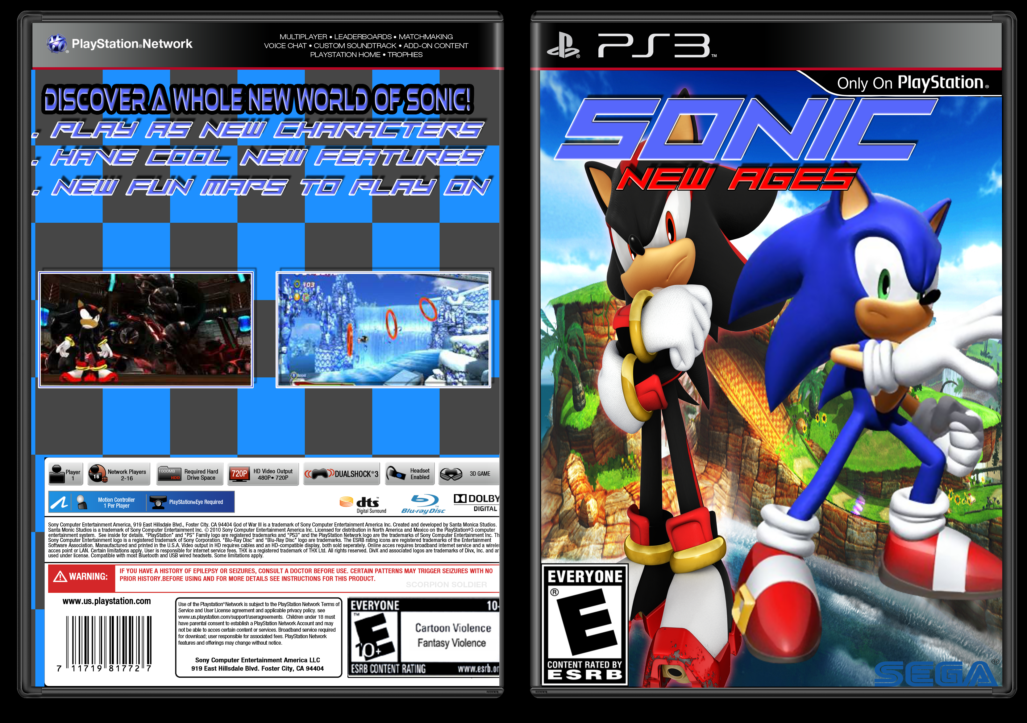 Sonic New ages box cover
