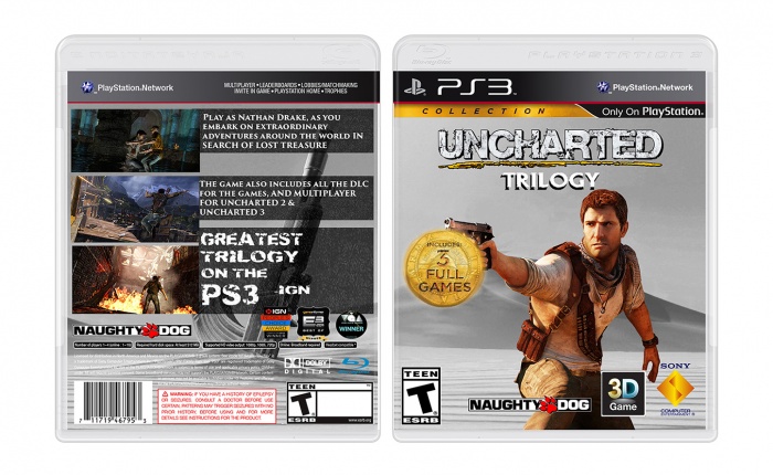 Uncharted: Trilogy Collection box art cover